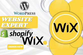 custom wix velo code wix website design shopify store design wordpress redesign