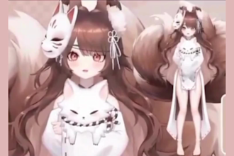design and rig live 2d vtuber model 2d vtuber model vtuber commission 2d anime