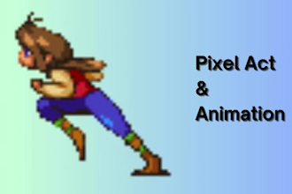 make pixel act, 2d sprites sheet and animations for you