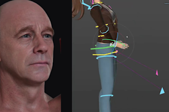 create realistic 3d metahuman character, character  modeling, 3d head, 3d sculpt