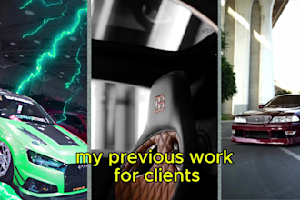 edit professional car videos for instagram, tiktok, and ads