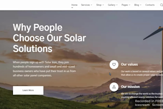 build solar website solar landing page with solar calculator on wordpress
