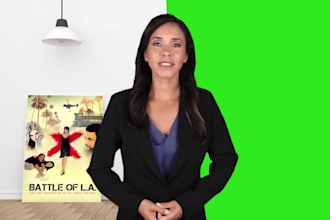 replacing the green background, adding texts, advertising effects, sounds