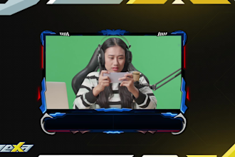create a custom animated facecam, twitch webcam for your stream