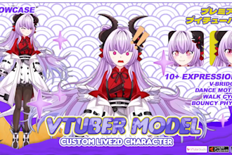 create vtuber model design for live2d streamer
