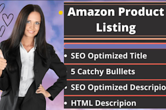 write shopify and amazon product descriptions with SEO title