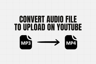 convert your audio to mp4 to upload on facebook, youtube