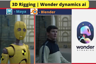 do 3d character rigging in blender, maya, wonder dynamics ai, and auto rig pro