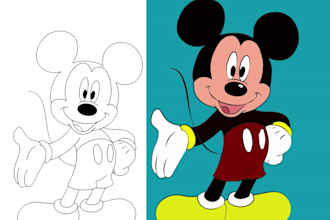 vector tracing, vectorized, redraw to logo and images