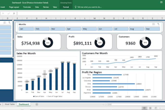 create an interactive and dynamic excel dashboard with kpis