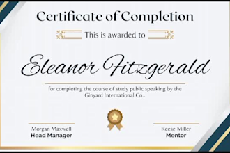 design any professional certificate templates