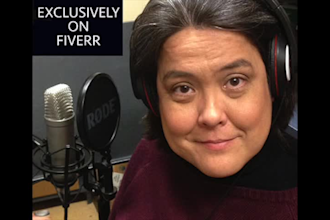record a professional voice over today