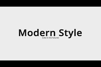 make an apple style text advert