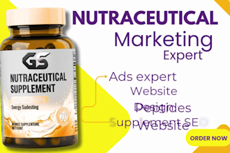 be your nutraceutical marketing expert, peptide store SEO, peptide ads set up
