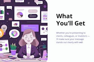 design a clean, modern presentation for business and class