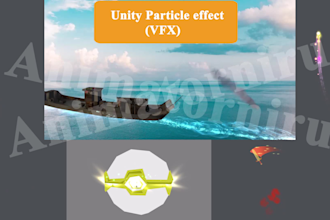 create 2d, 3d vfx using unity particle system for your game