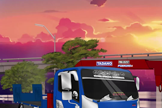 do 2d animation of a car, truck, and any vehicle