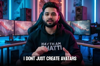 create talking animated avatar video with ai, business presentation, promo video