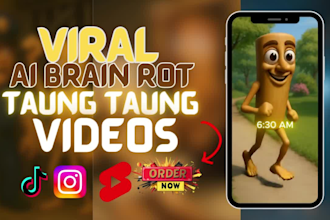 create viral ai brain rot, taung taung sahur ai videos pov, reels youtube