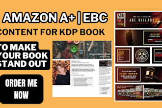 design amazon a plus ebc content amazon ebc a plus content for amazon kdp book