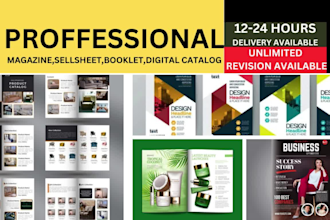 design canva product catalog, lookbook, catalogue, sale sheet, brochure
