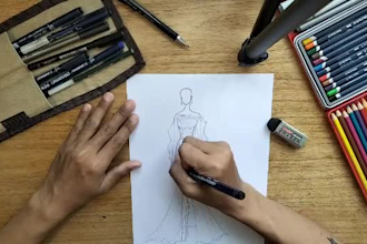 draw impressive manual fashion sketch based on your ideas