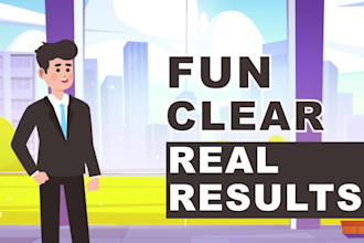 create 2d animated explainer videos for business and sales
