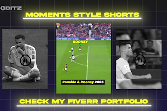 make any style of football, soccer short videos for youtube shorts