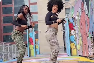 create tiktok dance video,tiktok group dance, afro beat and choreography to song
