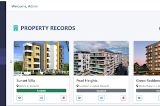 develop a rental property management system in laravel