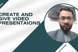create and give realistic video presentation