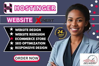 develop hostinger website design hostinger website build wordpress website