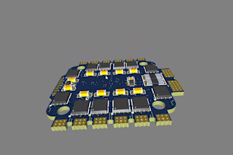 design custom esc electronic speed controller pcb for fpv and other drone