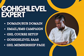 gohighlevel domain subdomain email SMS campaign course saas membership funnel
