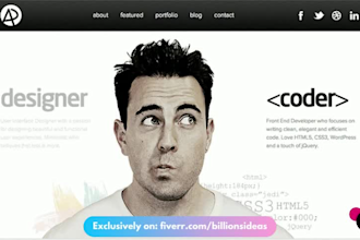create a professional resume, portfolio, cv website