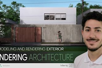3d modeling and rendering for exterior or interior and smaller scale facades