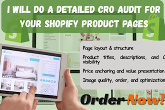 do a detailed cro audit to boost your shopify product pages conversion