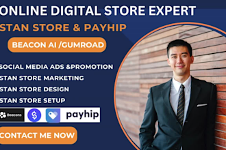 do stan store marketing esty store etsy print on demand payhip beacon gumroad