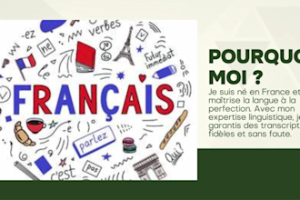 transcribe your french audio, video, or interview with precision