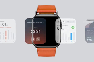 design and develop app UI UX for the smartwatch or apple watch