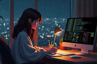create a lofi loop animation music video for you