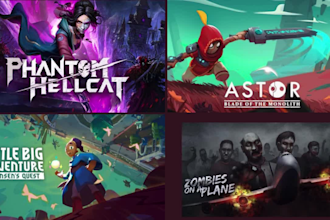 create steam capsule, game poster, splash art for video games promotion