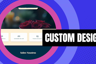 create a custom website with HTML, CSS and javascript