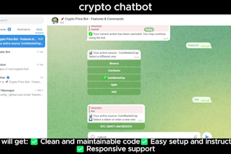 build a custom telegram or discord bot with API integration