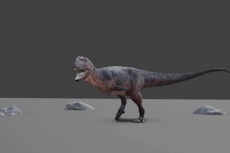 realistic 3d animal model cgi animal animation 3d monster vfx for films, game