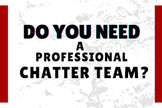 provide you a admin and chatter team services
