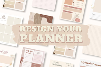 design custom planner, journal, tracker, calendars