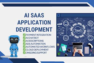create  ai saas application for business