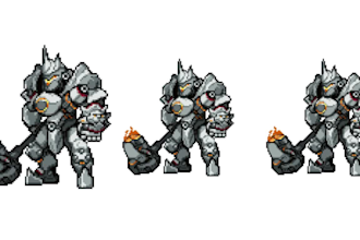 draw retro pixel game art 2d animation 2d sprite sheet retro pixel art character