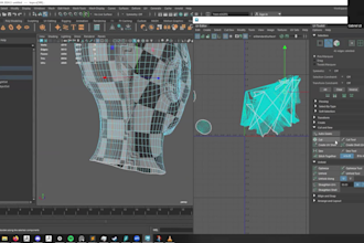 retopology 3d model and unwrap it with the uv map